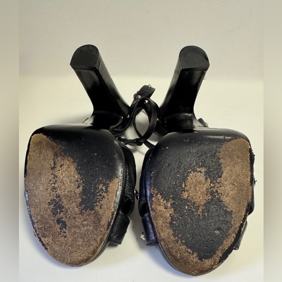 Gucci Jacqueline Black Studded Women's Heels 👠 - Picture 8 of 11